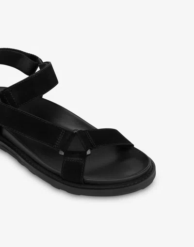 Moschino Sandals In Black