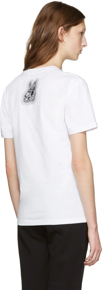 Shop Mcq By Alexander Mcqueen White Be Here Now T-shirt