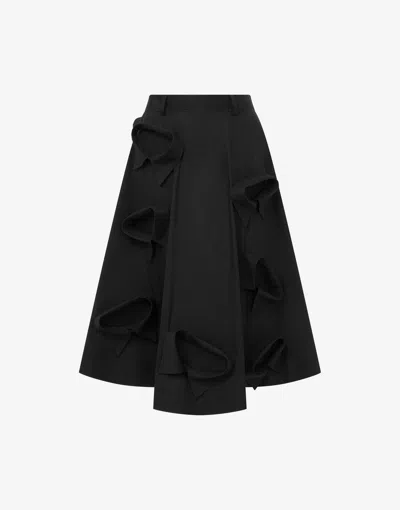 Moschino Skirt Knee Length A-line Silhouette In Black