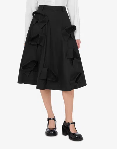 Moschino Skirt Knee Length A-line Silhouette In Black