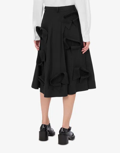 Moschino Skirt Knee Length A-line Silhouette In Black
