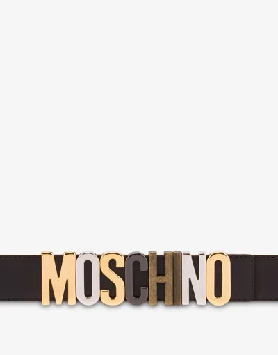 Moschino Cinrua With Logo In Black