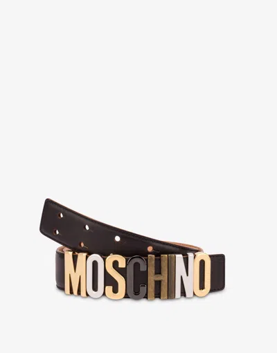 Moschino Cinrua With Logo In Black
