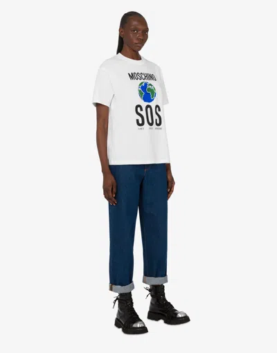 Moschino Couture Tshirt With Print In White