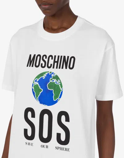 Moschino Couture Tshirt With Print In White