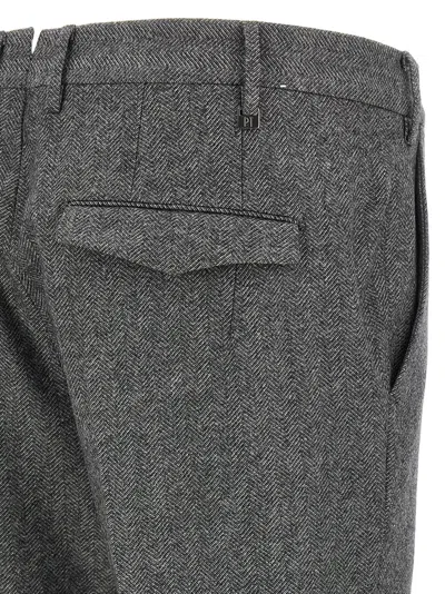 Pt Torino Lightly Stretch Brushed Cashmere Blend Wool Pants With Master Fit In Gray