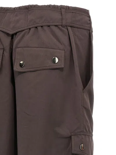 The Andamane Waist Belted Cargo Pants Button Elastic In Multi