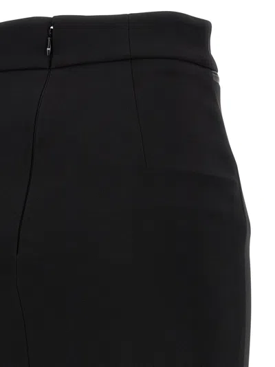 Elisabetta Franchi Lightweight Crepe Skirt With Black Zip