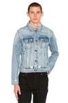 Ksubi Blue Oh G Acid Trip Trash Denim Jacket In Hendrix Blue