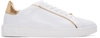 VERSACE WHITE & GOLD LEATHER SNEAKERS