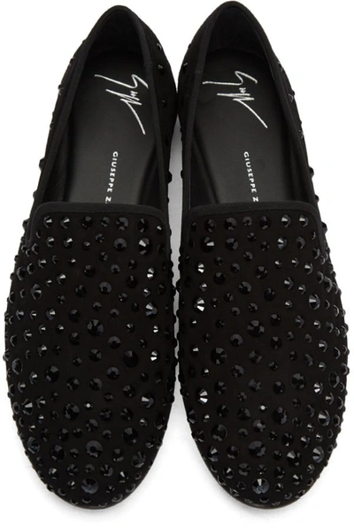 Giuseppe Zanotti Black Studded Kevin Loafers | ModeSens