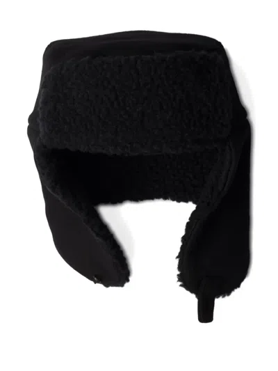 Prada Cloth Trapper Hat In Black