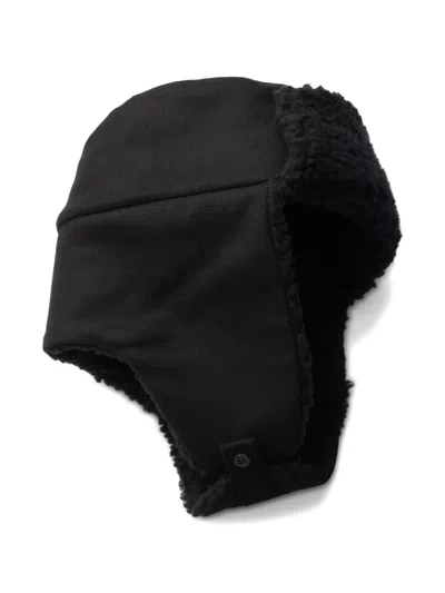 Prada Cloth Trapper Hat In Black