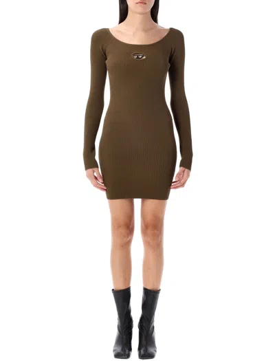 Diesel 'm-vera' Mini Dress In Brown