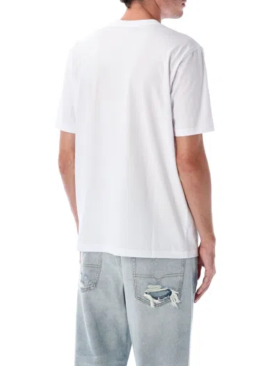 Diesel T-madjust-tr Cotton T-shirt In White