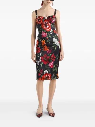 Dolce & Gabbana Midi Dress In Multi