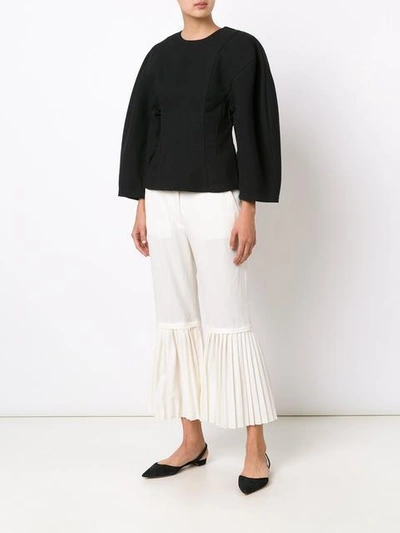 Shop Stella Mccartney 'strong Lines' Trousers - White