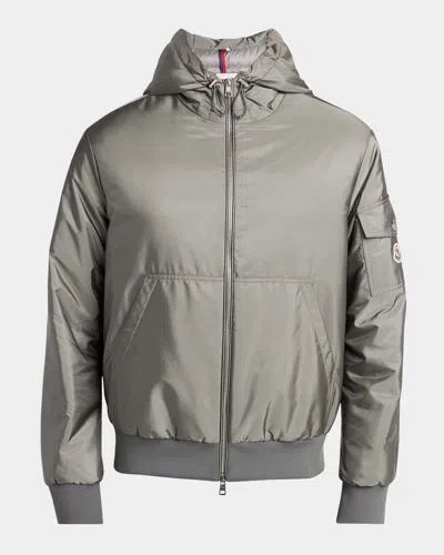 Moncler Zip-up Bomber Jacket In Gray