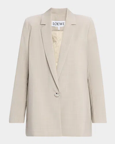 Loewe Pebble Button Single-breasted Wrap Blazer In Multi