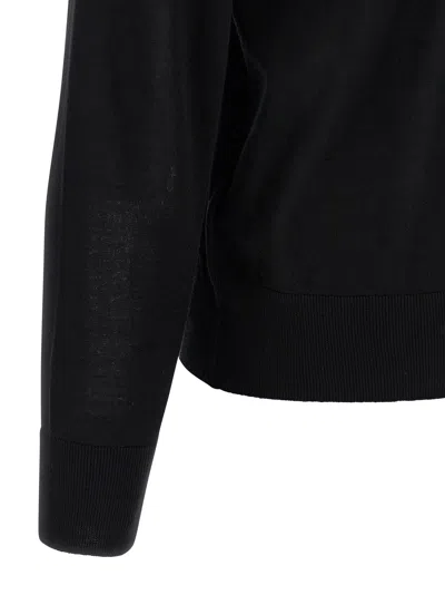 Dsquared2 Virgin Wool Turtleneck Sweater In Black