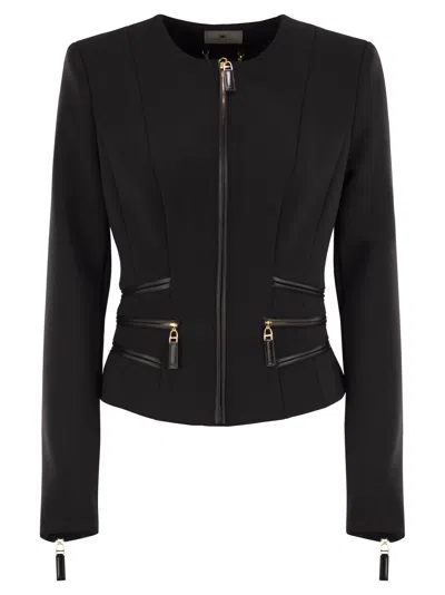 Elisabetta Franchi Elisbetta Franchi Black Zipped Jacket