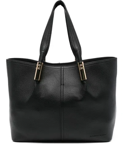 Elisabetta Franchi Shopping Bag In Black