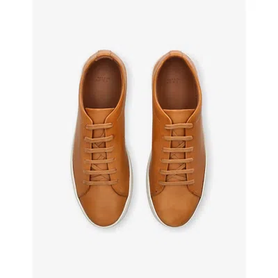 Jak Royal Leather Low-top Sneakers In Yellow