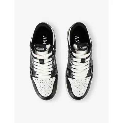Amiri Men's Bandana Skeleton Top Low Sneakers In Animal Print