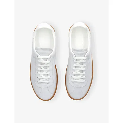 Jak Mens Grey/light Flow Suede Low-top Trainers Eur 45 / 11 Uk In Multi