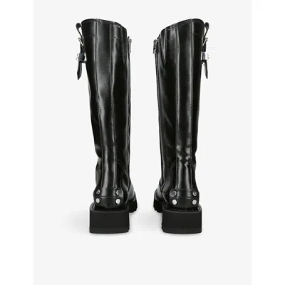 Ganni Chunky Buckle Boots In Brown