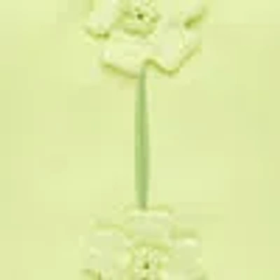 Leo Lin Amelia Button-front Crepe Top In Lime Green