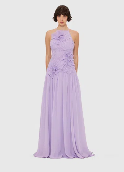Leo Lin Amya Petal Gown In Purple