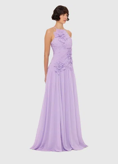 Leo Lin Amya Petal Gown In Purple