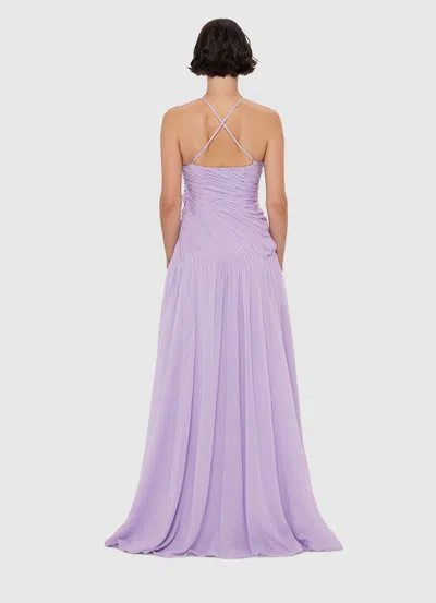 Leo Lin Amya Petal Gown In Purple