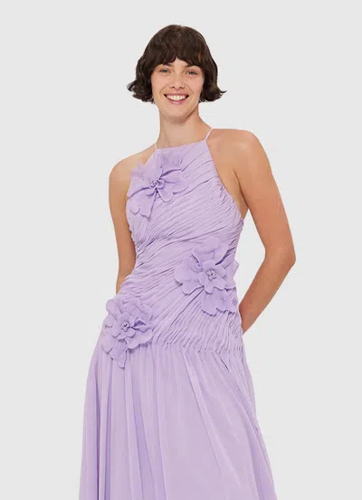 Leo Lin Amya Petal Gown In Purple