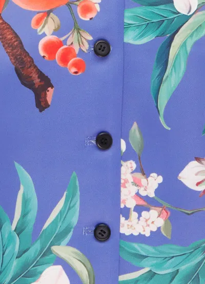 Leo Lin Brigitte Mini Dress - Lavish Print In Moonlight In Blue