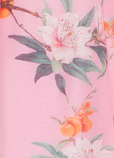 Leo Lin Cleo Sleeveless Midi Dress In Lavish Print In Pink