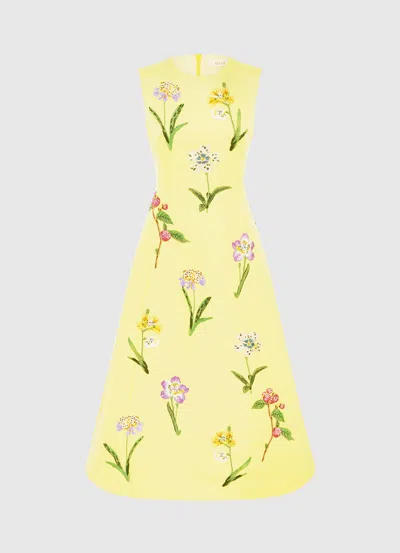 Leo Lin Cleo A-line Midi Dress In Yellow