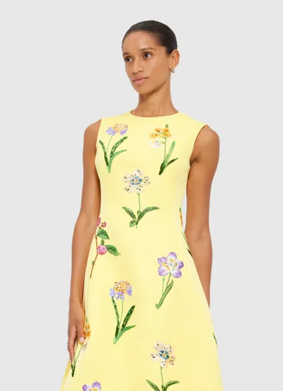 Leo Lin Cleo A-line Midi Dress In Yellow