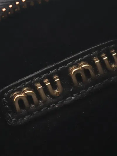 Pre-owned Miu Miu 2020s Wander Handbag In Black