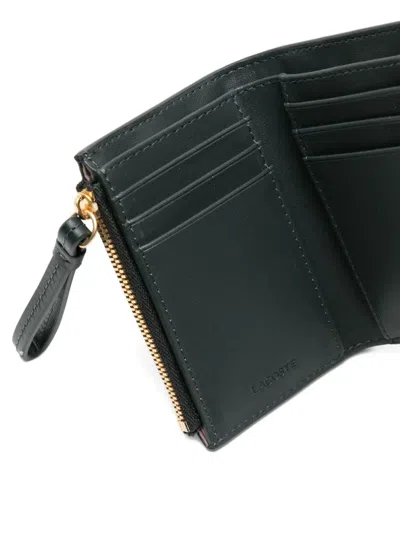 Lacoste Compact Wallet In Green