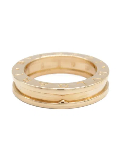 Pre-owned Bvlgari 2010s 18k Rose Gold B-zero1 Ring