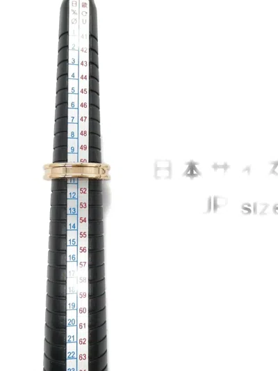 Pre-owned Bvlgari 2010s 18k Rose Gold B-zero1 Ring