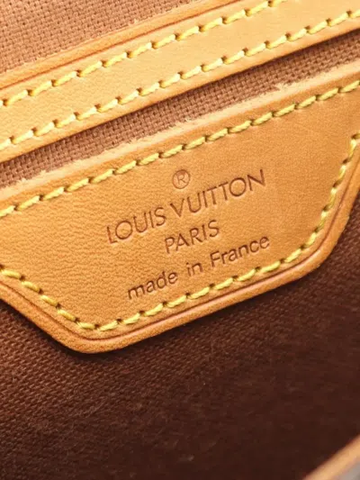 Pre-owned Louis Vuitton 1996 Small Bel Air Monogram Statchels Bag In Brown