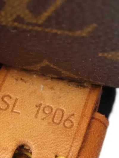 Pre-owned Louis Vuitton 1996 Small Bel Air Monogram Statchels Bag In Brown