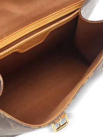 Pre-owned Louis Vuitton 1996 Small Bel Air Monogram Statchels Bag In Brown
