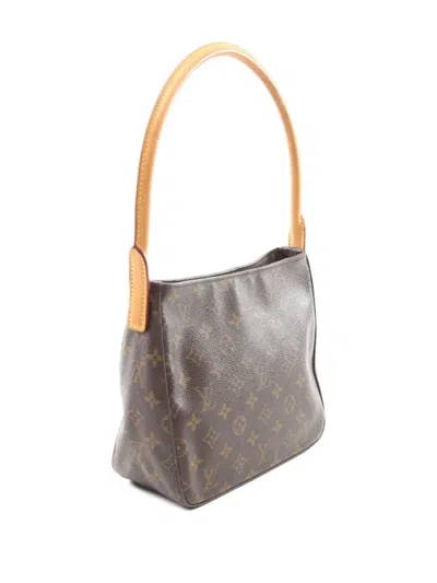Pre-owned Louis Vuitton 2002 Looping Mm Shoulder Bag In Brown