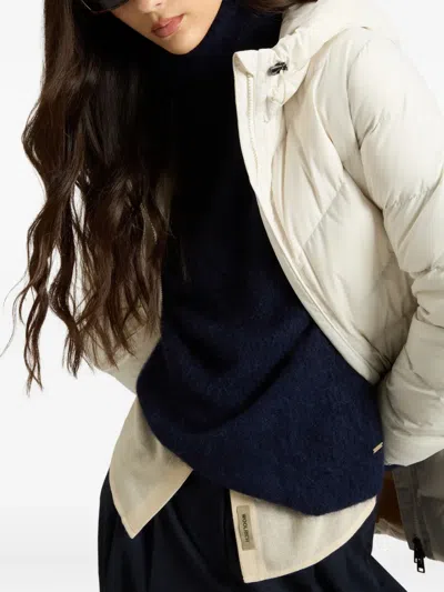 Woolrich Shirley Down Jacket In Microfiber In White