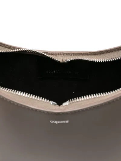 Coperni Medium Curved Shoulder Bag With Top Handle In Brown