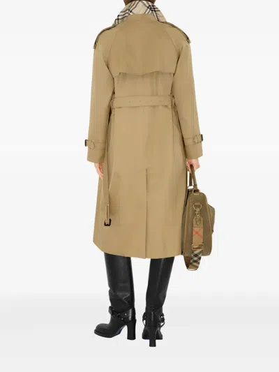 Burberry Castleford Belted Waist Trench Coat In Neutral